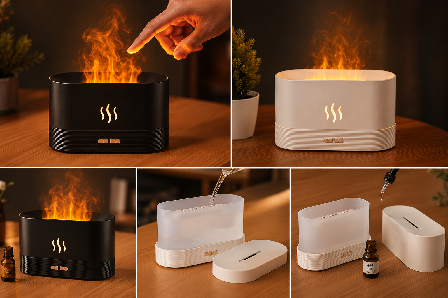 Flame Aroma Diffuser (LED Flame Effect Humidifier) - Image 2