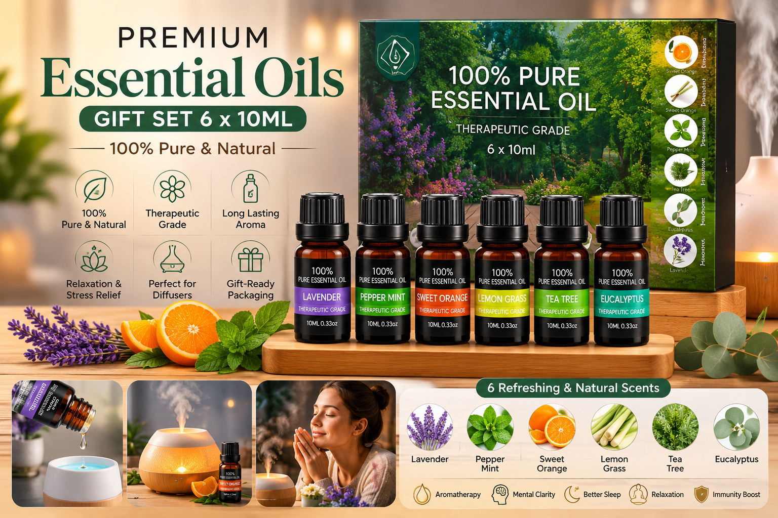Premium Essential Oils Gift Set - Image 2